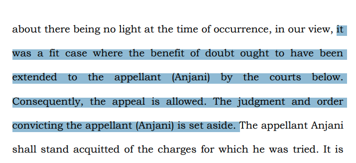 Anjani Singh v. State of Uttar Pradesh 2026 INSC 3 - IPC - Murder Case -Acquittal