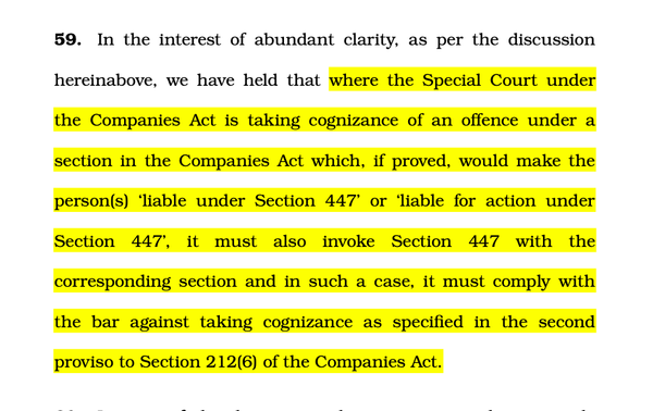 Yerram Vijay Kumar v. State of Telangana; 2026 INSC 42- S.212 Companies Act - Cognizance Taking