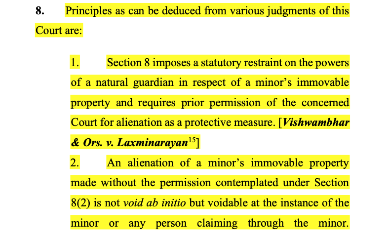 Shephali Chakraborty v. State of West Bengal 2026 INSC 621 - S.8 Hindu Minority and Guardianship Act - Principles Summarized