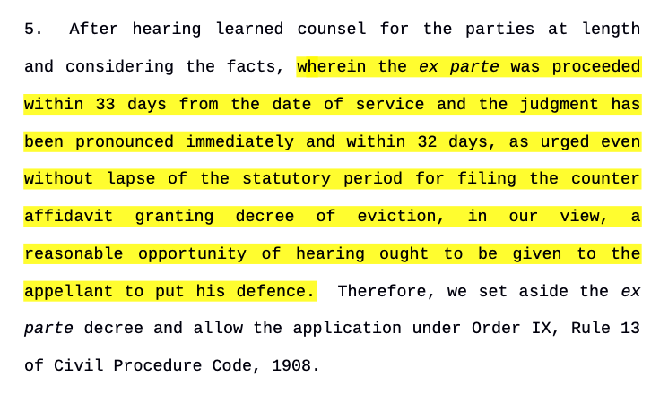 Hansa Jain vs Vinod Kumar Sanghai (D) - CPC - Ex Parte Decree