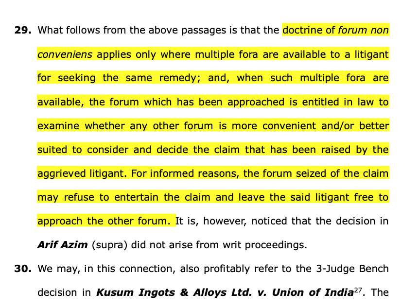 Baksish Ahmad vs Union of India & Anr 2026 INSC 630 - Doctrine Of Forum Non Conveniens - CAPF/BSF Termination - Writ Petition Maintainability